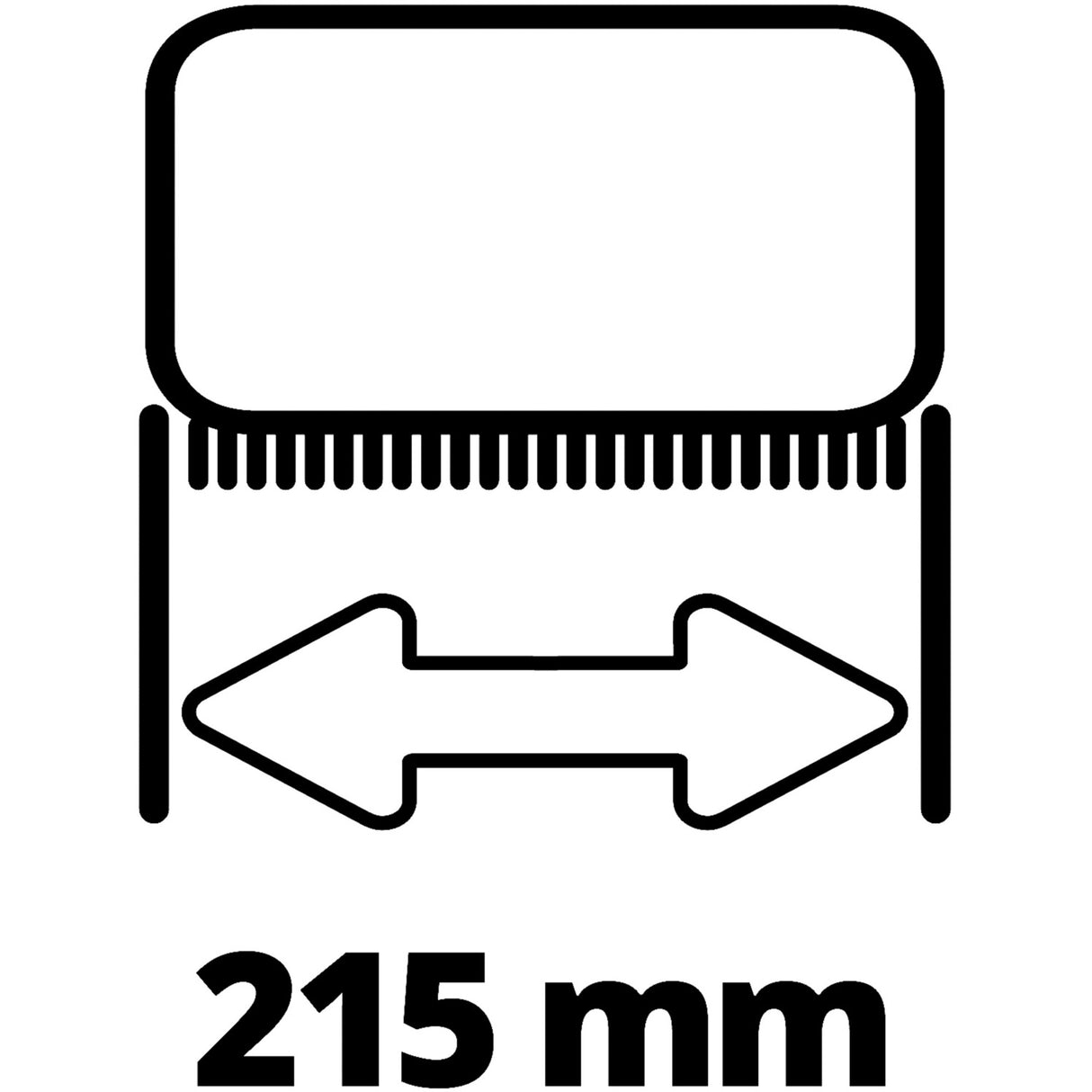 Einhell medium børstesæt børste (glatte sten)