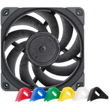 Noctua nf-a12x25 pwm chromax.black.swap case ventilator (sort, 120 x 120 x 25 mm)