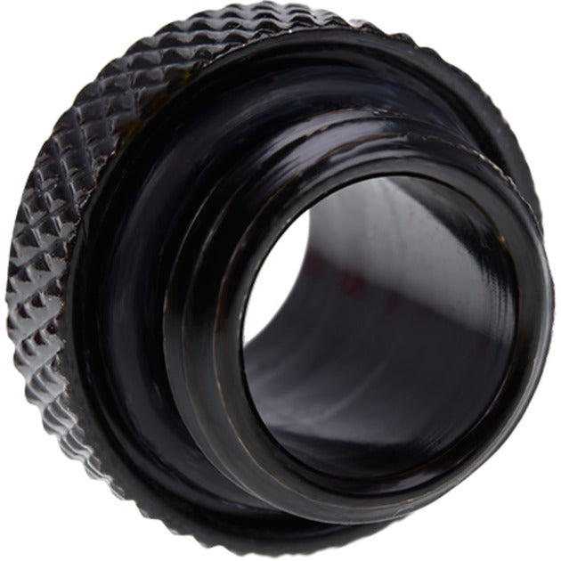 Alphacool eiszapfen dobbelt nippel g1 4 udvendig gevind til g1 4 udvendig gevindforbindelse (sort, til bløde slanger (PVC, silikone, neopren))