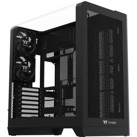 Thermaltake view 390 air midi tårnhus (sort | 2x USB-A | 1x USB-C | hærdet glas)