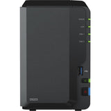 Synology diskstation ds223 nas (sort, 1x 1 GB LAN, 3x USB 3.2 gen 1)