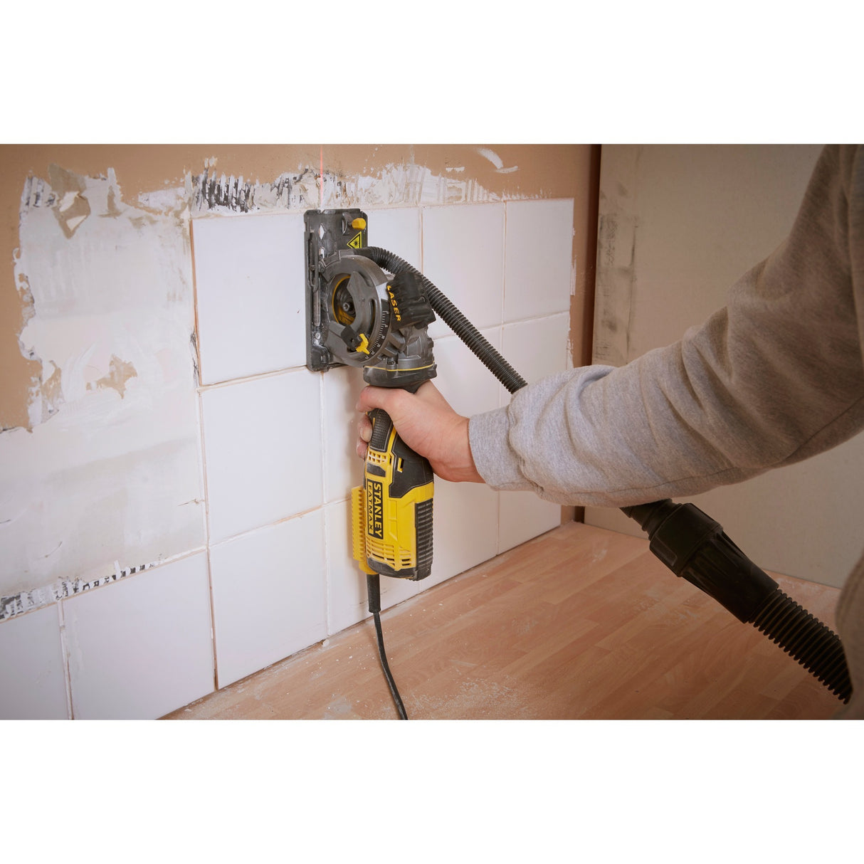 Stanley fatmax 650w multi-materiale sav håndrundsav (gul sort, med etui)