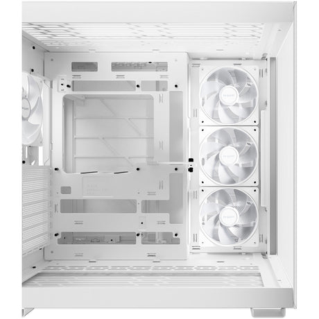 Vær stille! lys base 600 dx midi tårnhus (hvid | 2x USB-A | 1x USB-C | RGB | hærdet glas)