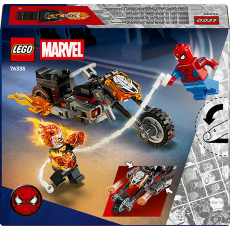 Lego super heroes 76335 marvel spider-man vs. ghost rider motorcykel