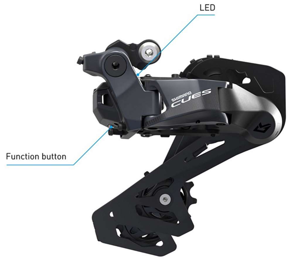 Shimano cues di2 rd-u8050 11-gears bagskifter