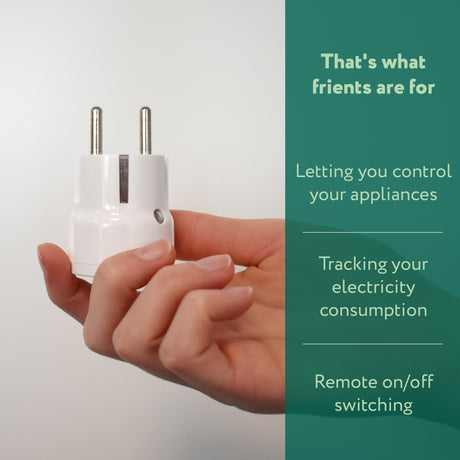 Frient smart stik mini 2 type e (fransk) stik (hvid, zigbee 3.0)