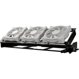 Cooler master haf 700 evo stort tårnhus (grå | 4x USB-A | 1x USB-C | RGB | hærdet glas)