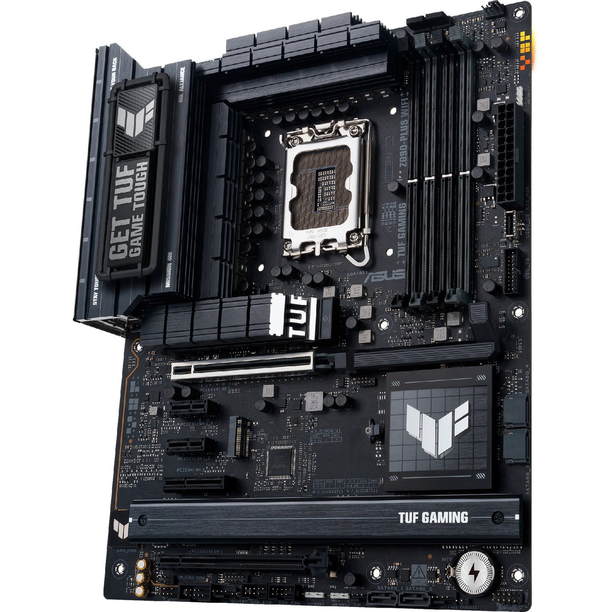 Asus Tuf Gaming Z890-Plus WiFi Socket 1851 bundkort (RAID, 2,5 GB-LAN, WiFi 7, BT, lyd, ATX)