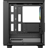 Xyz pc gear atom midi tårnhus (sort | 2x USB-A | 1x USB-C | hærdet glas)