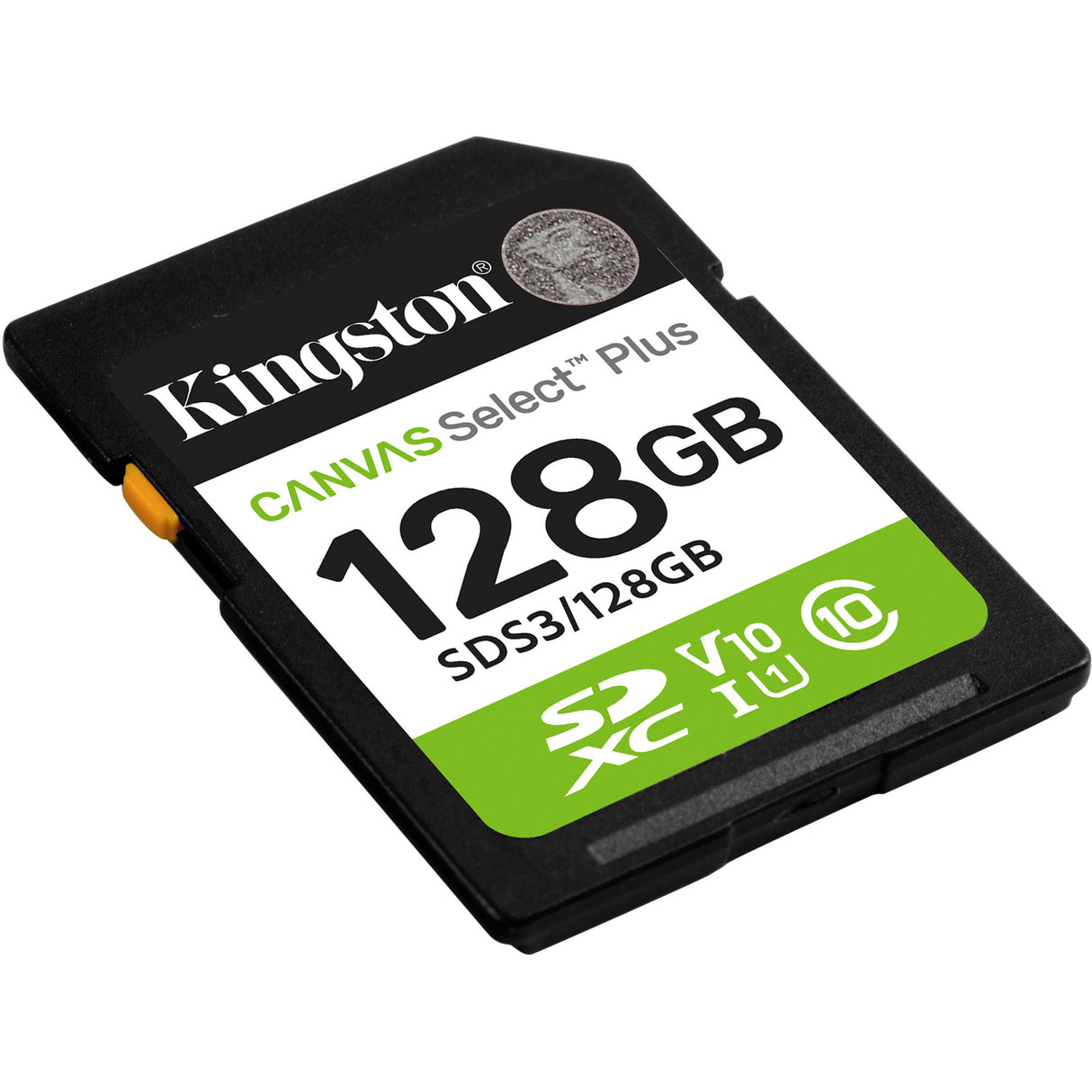 Kingston Canvas Select Plus 128 GB SDXC-hukommelseskort (UHS-I U1, Class 10, V10)