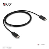 Club 3D DisplayPort 1.4 til HDMI 4K60Hz kabeladapter (sort, HDR M M 2m)