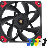 Noctua nf-a12x15 pwm chromax.black.swap case ventilator (sort, 120 x 120 x 15 mm)