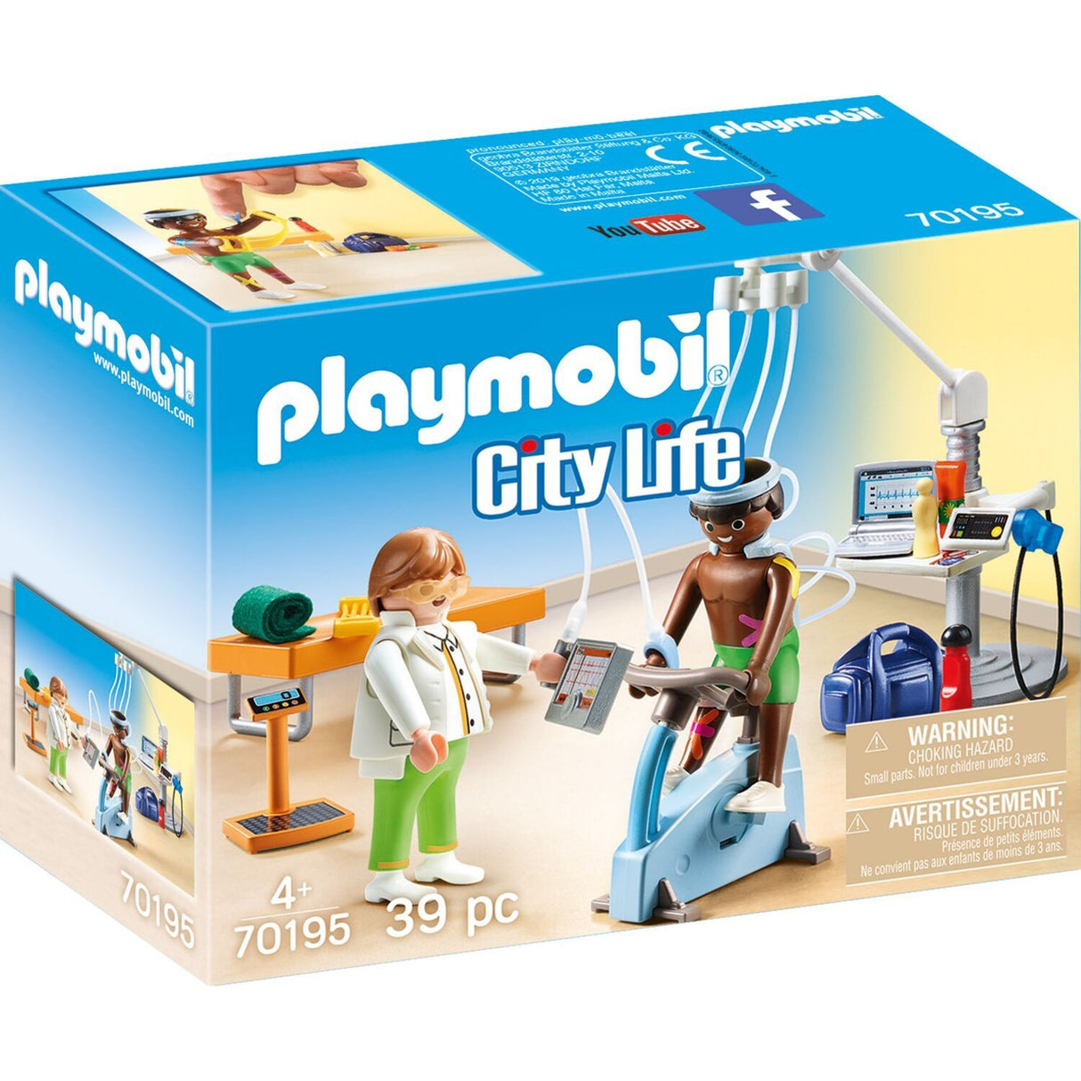 Playmobil byliv - fysioterapeut praksis byggelegetøj (70195)