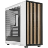 Fractal design nord xl midi tårnhus (hvid træfarve | 2x USB-A | 1x USB-C | hærdet glas)