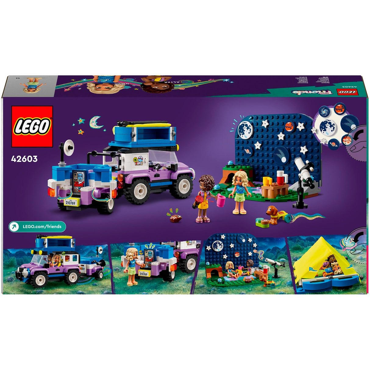 Lego friends - astronomisk campingvogn byggelegetøj (42603)