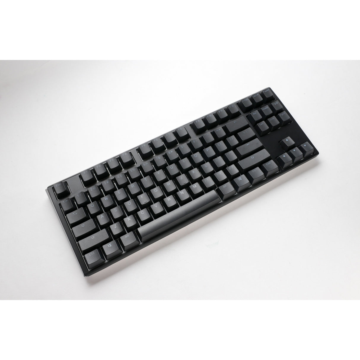 Ducky one 3 klassisk tkl rgb mekanisk tastatur (sort, us-layout (qwerty), cherry mx silent red, 80% (tkl), rgb lysdioder, double-shot pbt, hot-swappable, quack mekanik)