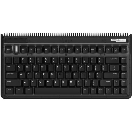 Iqunix og80 dark side trådløst mekanisk tastatur (sort, us layout (qwerty), cherry mx blue, 80% (tkl), rgb lysdioder, hot-swappable, pbt, 2,4ghz | bluetooth 5.1 | usb-c)
