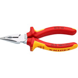Knipex spidsnæse kombinationstænger vde 0826145 (rød gul, isoleret op til 1000 v)