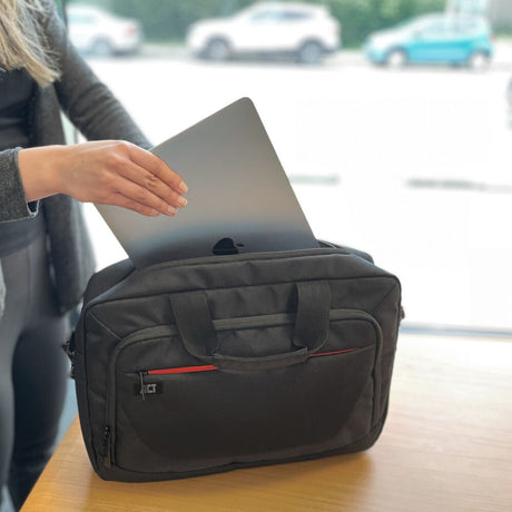 Act connectivity suburb skuldertaske til bærbare computere op til 15,6 laptoptaske (sort)
