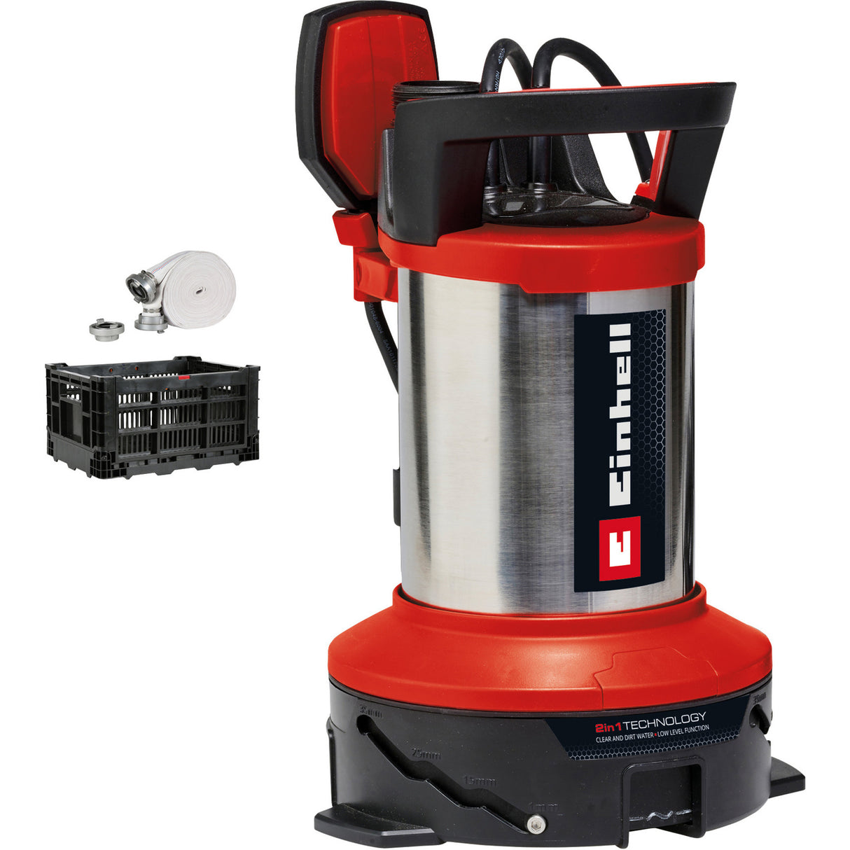 Einhell flutset ge-dp 7535 n ll eco spildevandspumpe dyk- og trykpumper (rød sort)