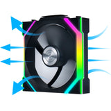 Lian Li Uni Fan SL120 Wireless Reverse Blade RGB Case Fan (sort, 120 x 124,5 x 28 mm, PWM)
