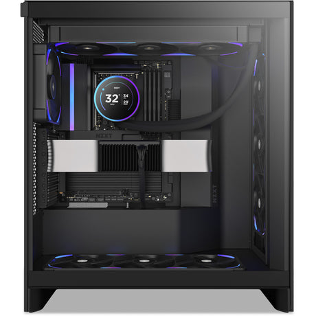 Nzxt f360x rgb kabinet blæsere (sort, 3 stykker, 360 x 120 x 30 mm, pwm)