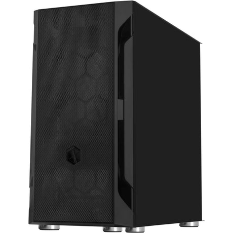 Silverstone sst-fah1mb-g midi tårnhus (sort | 3x USB-A | hærdet glas)