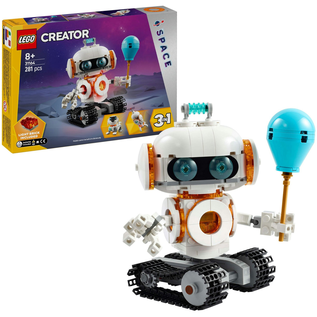 Lego Creator 3-i-1 - rumrobot byggelegetøj (31164)