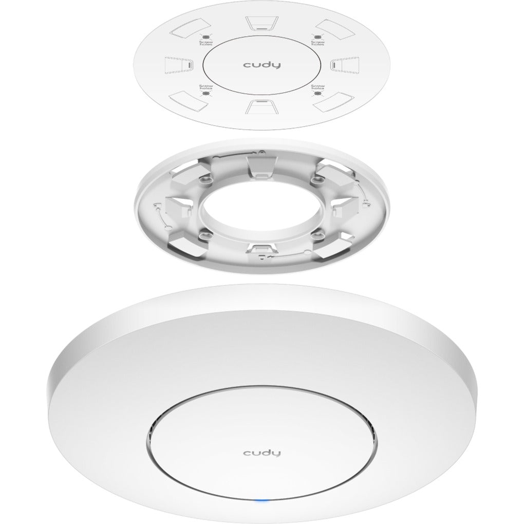 Cudy ax3000 wi-fi 6 2,5 g adgangspunkt (hvid, ap3000, dc-adapter, mesh)