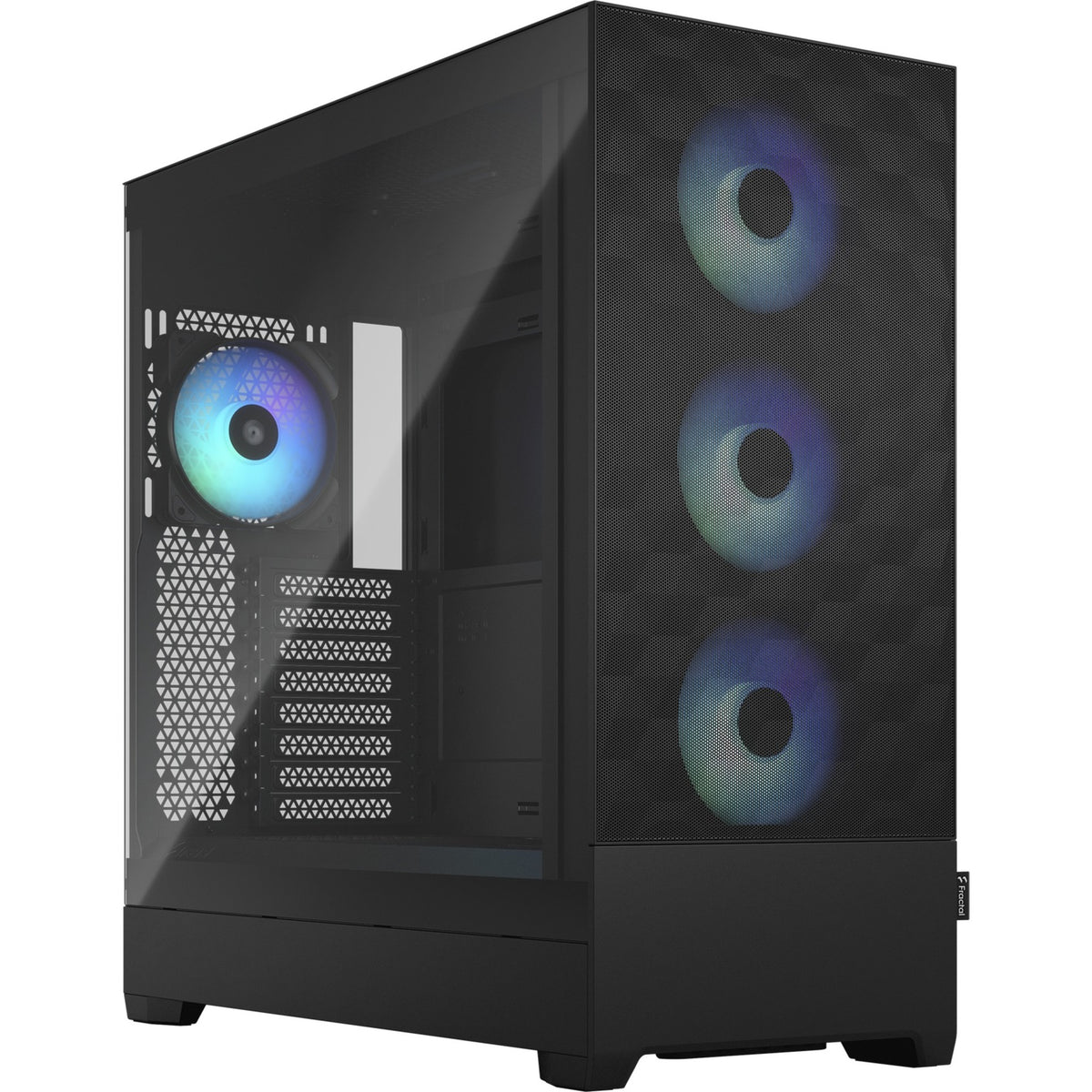 Fractal design pop xl air rgb stort tårnhus (sort | 2x usb-a | rgb | hærdet glas)
