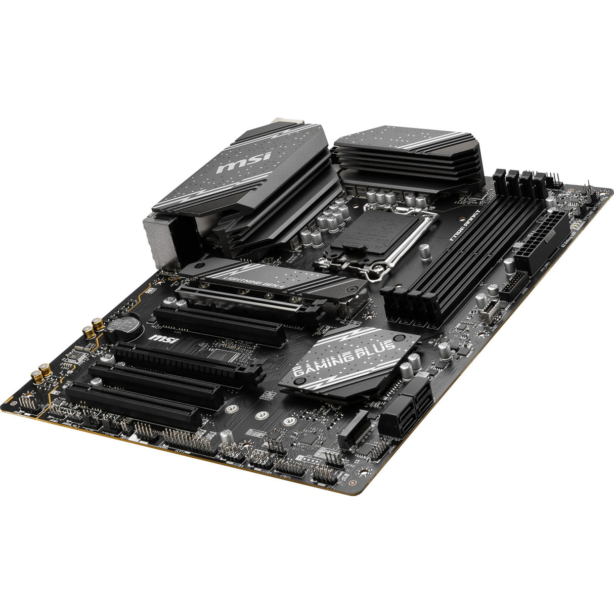 MSI B760 Gaming Plus Wi-Fi Socket 1700 bundkort (grå sort, RAID, 2,5 GB LAN, Wi-Fi 6e, BT, lyd, ATX)