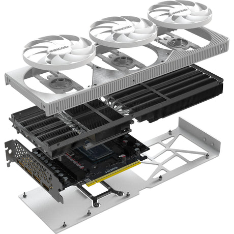 Inno3d n50803-16d7x-17605211 geforce rtx 5080 x3 oc hvid, atx, 16 gb, gddr7, 256-bit, pcie 5, 360w