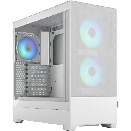Fractal design pop air rgb midi tårnhus (hvid | 2x usb-a | rgb | hærdet glas)