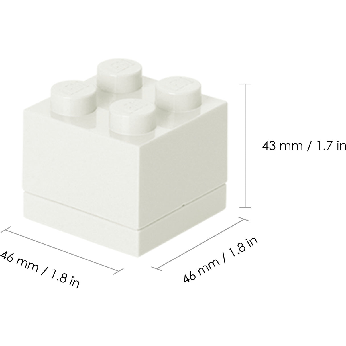 Værelse københavn lego miniboks 4 madpakke (hvid)