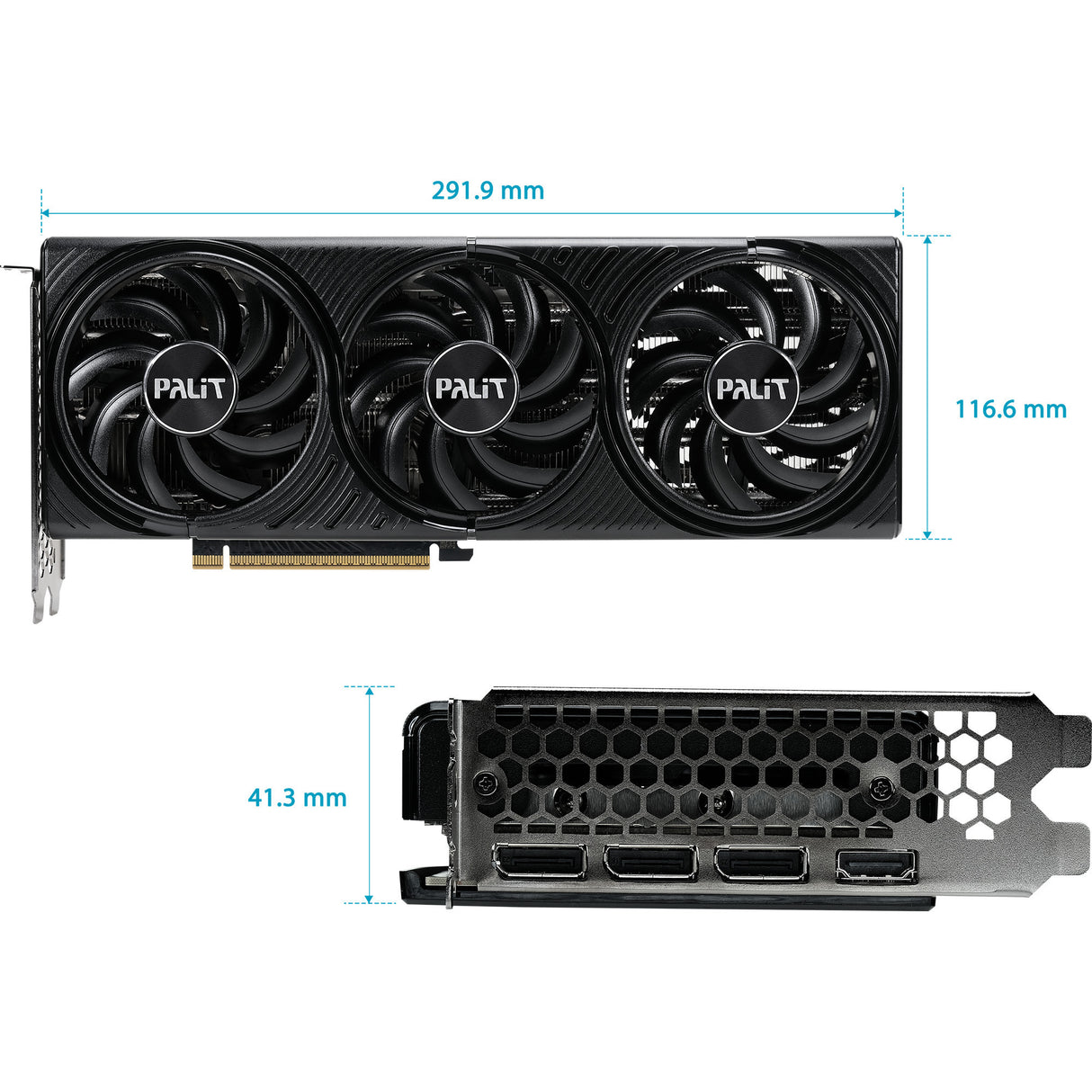 Palit GeForce RTX 5070 Infinity 3 OC grafikkort (DLSS 4, 3x Display Port, 1x HDMI 2.1)