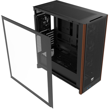 Thermaltake S370 WS MIDI Tower-hus (sort | 2x USB-A | 1x USB-C | hærdet glas)