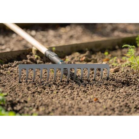 Gardena pureline hark 36 cm fsc 100% (donkergrijs houtkleur, 17306-20)