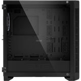 Sharkoon elite shark ca200g stort tårnhus (sort | 4x USB-A | RGB | hærdet glas)