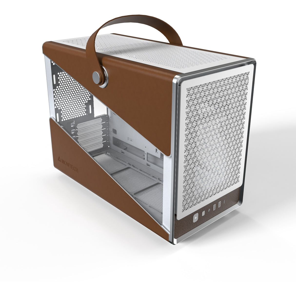 Montech heritage midi tårnhus (hvid beige | 2x USB-A | 1x USB-C)