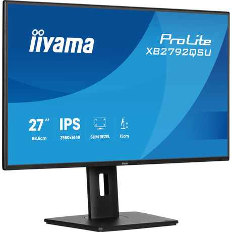 Iiyama prolite xb2792qsu-b1 27 skærm (sort, HDMI, skærmport, 2x USB-A, USB-B, 120 Hz)