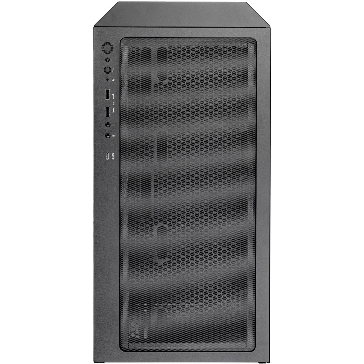 Silverstone Fara 514x Midi Tower-hus (sort | 2x USB-A | 1x USB-C | RGB | hærdet glas)
