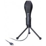 Delock USB kondensatormikrofon (sort, med bordstativ)