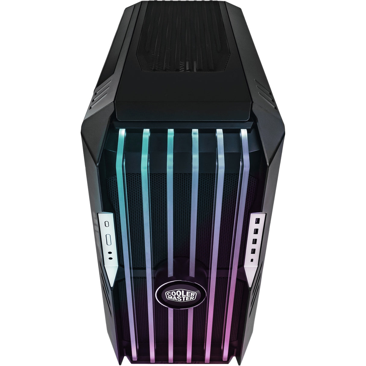 Cooler master haf 700 evo stort tårnhus (grå | 4x USB-A | 1x USB-C | RGB | hærdet glas)