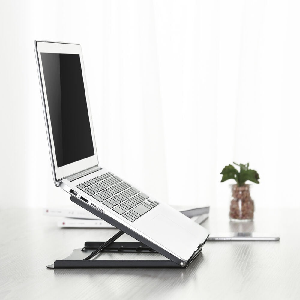 Act connectivity laptop stativ, foldbar, højdejusterbar i 5 positioner (sort)