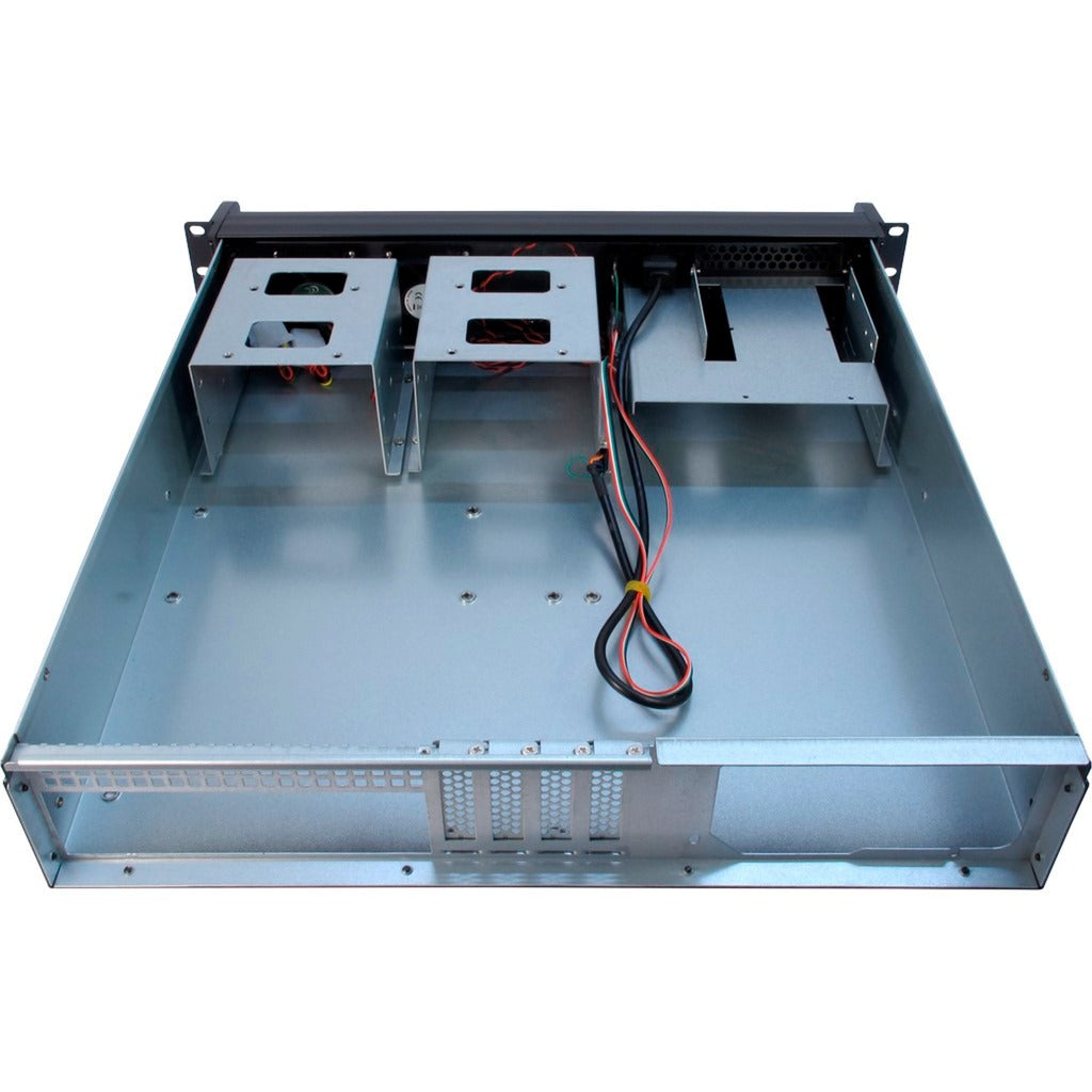 Inter-tech 2u-2098-sk rackhus (sort | 2x USB-A)