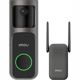 Imou doorbell 2s kit (sort, 2k, helt trådløs)
