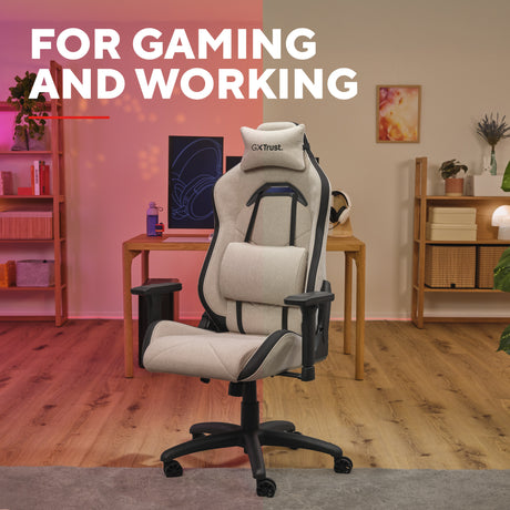 Trust GXT 723 Ruya komfortabel gaming stol i stof