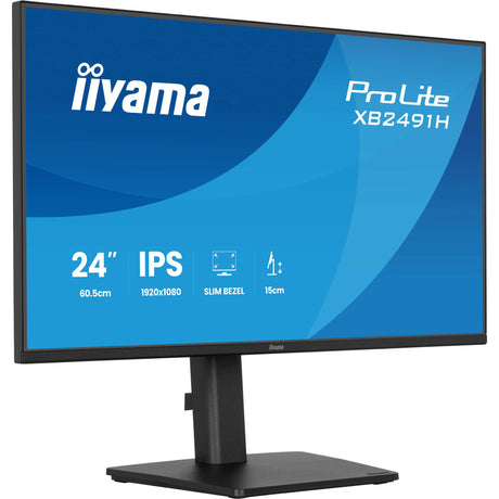 Iiyama prolite xb2491h-b1 23.8 skærm (sort, 120 hz, hdmi, skærmport)