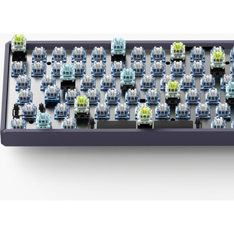 Iqunix f97 lavandin trådløst mekanisk tastatur (lavendel, us-layout (qwerty), cherry mx brown, 96%, rgb-lysdioder, hot-swappable, pbt, 2.4ghz | bluetooth 5.1 | usb-c)