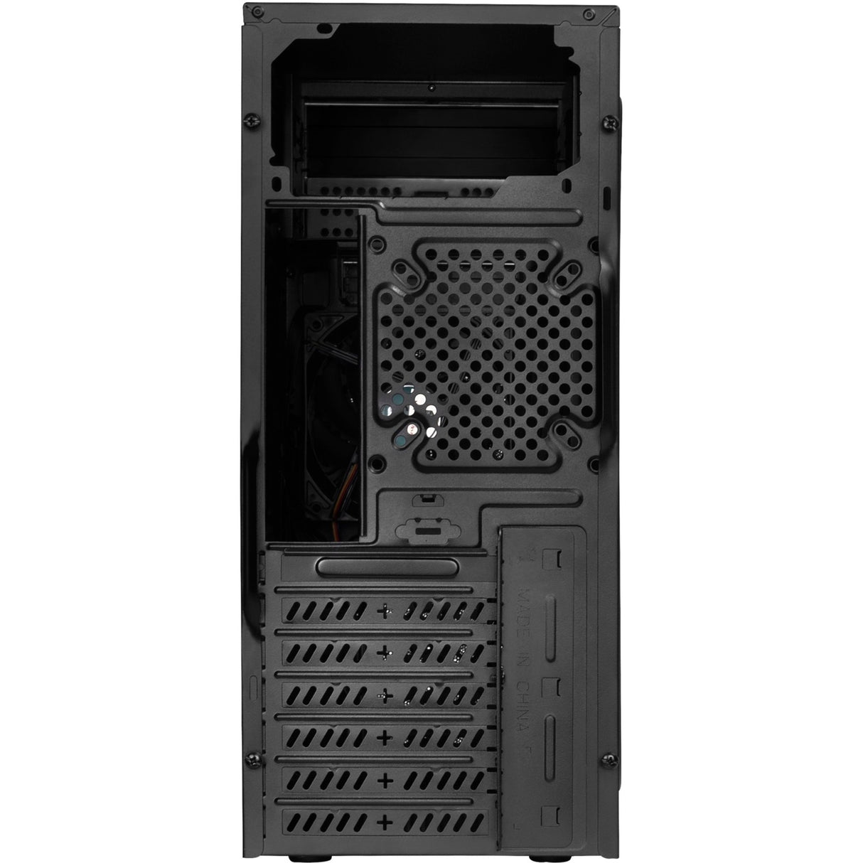 Silverstone sst-ps13b midi tårnhus (sort | 2x USB-A)